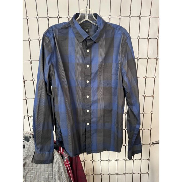 Set Of 4 Mens Long Sleeve Plaid & Checkered Shirts Size M Structure Zoo York - Picture 13 of 16